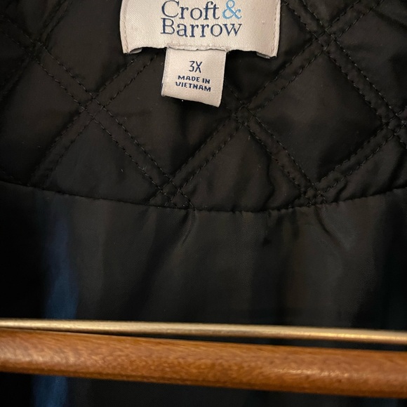Croft & Barrow Black Quilted Vest - Picture 3 of 3